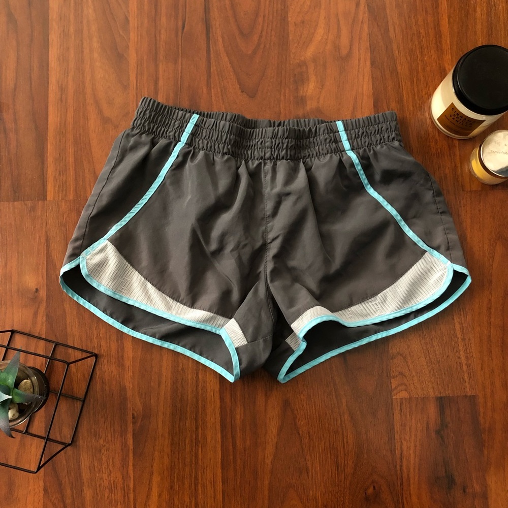 SO Gray, Blue, & White Mesh Running Shorts Juniors